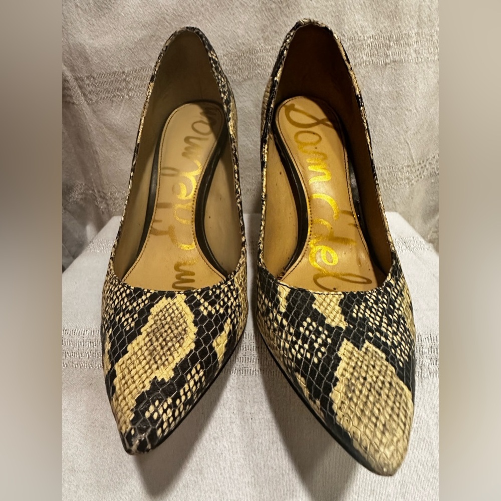 Sam Edelman Snake Print Heels